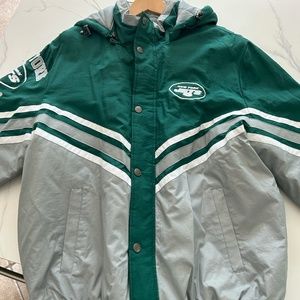 NFL Starter Jacket 50th Anniversary Hooded Jacket Licensed - New York Jets